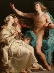 Apollo and Two Muses
