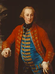Portrait of a Cavalry Officer in Walking-Out Dress, Three-Quarter Length, Leaning on a Pedestal by a Bust of Mars