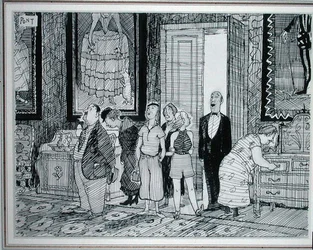 The British Character: Keen Interest in Historic Houses, Illustration from Punch, Published 8th July 1936