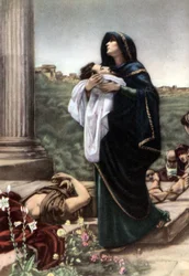 Set of Biblical Educational Postcards in the 50