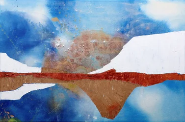 Abstract Mountain Reflection