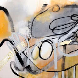 Fluid Strokes Gold Accents