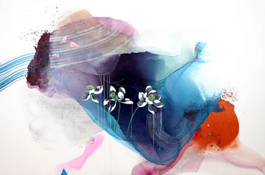 Serene Floral Abstract