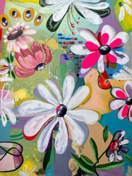 Vibrant Abstract Flowers