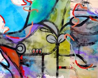 Vibrant Abstract Plant