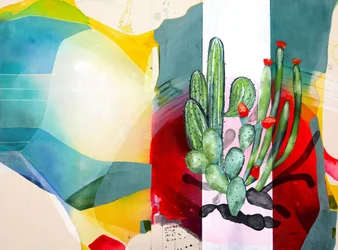 Vibrant Desert Cacti
