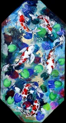 Vibrant Koi Pond