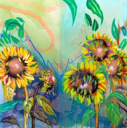 Vibrant Sunflower Blooms