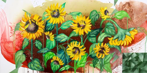 Vibrant Sunflower Field