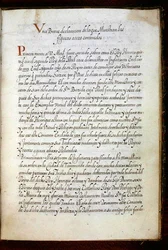 A page from a history of the peregrinations of the Syon Nuns, compiled in Lisbon in the early 17th century