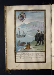 Arrival in Flanders, from a history of the peregrinations of the Syon Nuns, compiled in Lisbon in the early 17th century