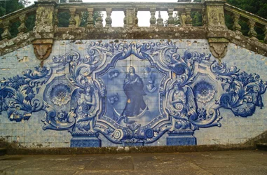 Decorative Panel Showing the Virgin Mary Crushing the Serpent, Lamego, Portugal