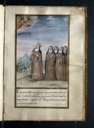Pilgrimage, from a history of the peregrinations of the Syon Nuns, compiled in Lisbon in the early 17th century