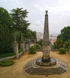 Santuário de Nossa Senhora dos Remédios obelisk, Lamego, Portugal. 1738