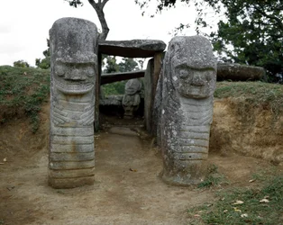 Megalithic Sculpture of Zoomorphic Caryatids
