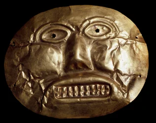 Pre-Columbian art, Calima culture: funeral gold mask