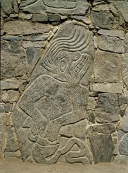 Wall with Relief of a Warrior