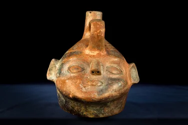 Ceramic Cephalomorph with Negative Decoration