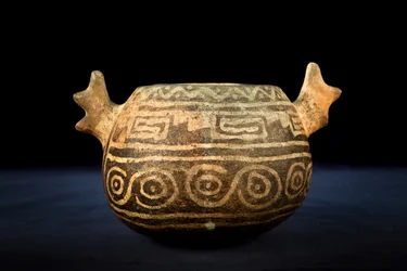 Globular Ceramic with Zoomorphic Decoration / Pre-Columbian Art