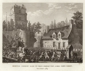 Baron de Besenval de Brunstatt brought to the Grand Chatelet in Paris