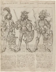 Hector of Troy, Alexander the Great and Julius Caesar