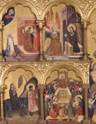 Polyptych of the Dormition of the Virgin, (detail)