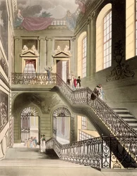 Hall and Staircase at the British Museum, from 