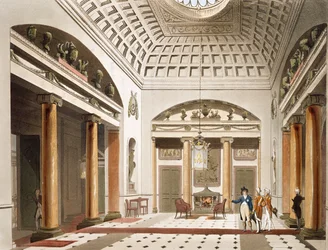 The Hall, Carlton House, from Ackermann