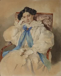 Portrait of Elizabeth Mikhailovna Khitrovo