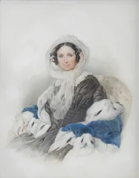 Portrait of Yelena Fyodorovna Ryumina 1800-1874, 1846