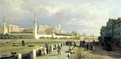 View of the Kremlin from the Sophia Embankment in Moscow