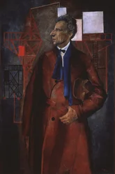 Portrait of the stage producer Vsevolod Meyerhold