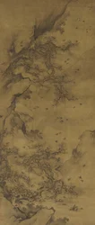 Birds Roosting by a Cliff