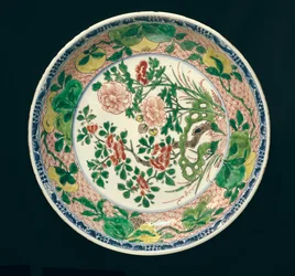 Dish with famille verte decoration, Kangxi Period