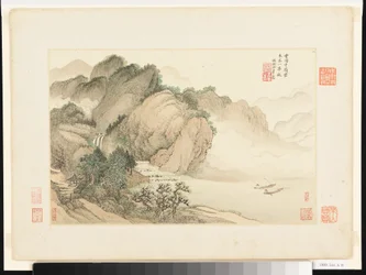 Landscapes after Old Masters, dated 1674 and 1677 (album of twelve leaves)