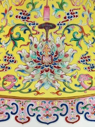 Detail (Imperial Famille Rose Vases)