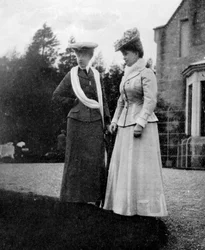 Mary of Teck, Princess of Wales, with the Duchesse d