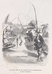 The rippling water seems to be mocking our misfortune, from the Little Miseries of Human Life