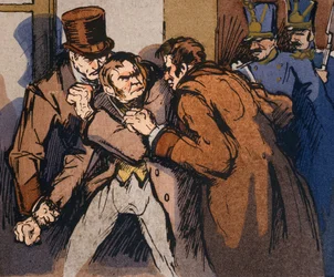 The Arrest of Vautrin, illustration for 