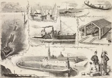 Engraving from drawing by Quinto Cenni