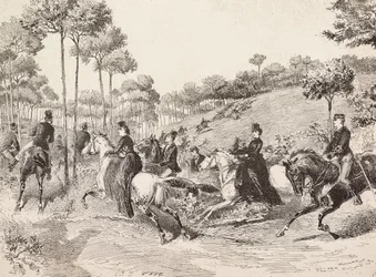 Hunting trip by the Milanese hunt