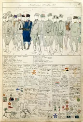 Uniform Variations of Kingdom of Italy, Color Plate by Quinto Cenni