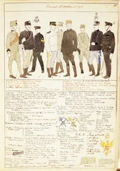 Uniform Variations of Kingdom of Italy, Color Plate by Quinto Cenni