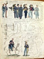 Uniforms and Equipment of Various Forces of Kingdom of Italy by Quinto Cenni, Color Plate