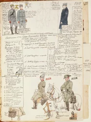 Uniforms of Kingdom of Italy, color plate by Quinto Cenni