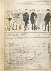 Uniforms of Royal Corp of Colonial Troops of Kingdom of Italy in Eritrea by Quinto Cenni