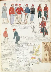 Uniforms of Southern Italy army of provisional government