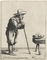 Farmer with Walking Stick (series title: Farmers Full-Length)