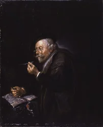 Old Man Writing