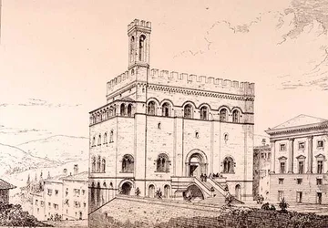 Palazzo del Comune, Gubbio, Italy, from 